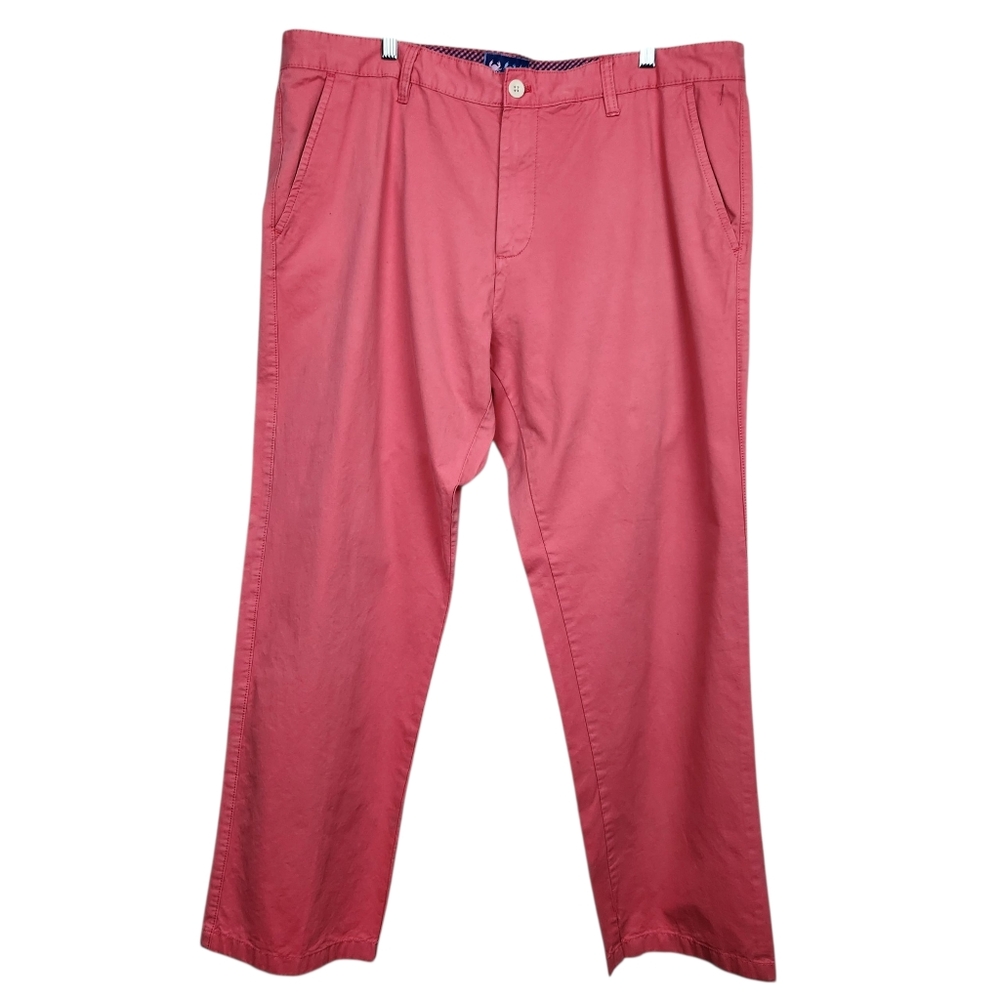 Charleston Threads Salmon Pink Chino Southern Beach Party Pant Mens Size 40x32